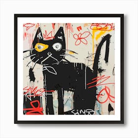 Cat abstract Art Print
