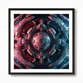 Abstract Spaceship Art Print