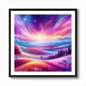 Landscape Painting 277 Art Print