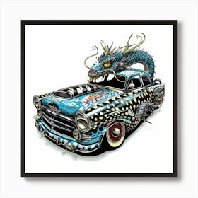 Dragon Car Art Print