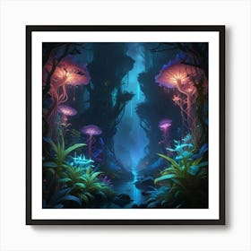 Dark Forest Art Print