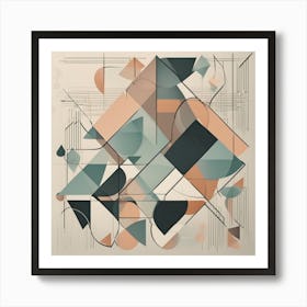 Abstract Geometric Painting 1 Art Print