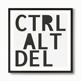 Ctrl Alt del Art Print