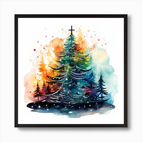 Pastel Pine Perfection Art Print