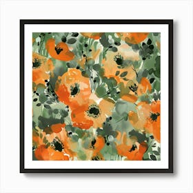 Orange Poppies 4 Art Print