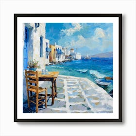 Mykonos, Island Greece Art Print