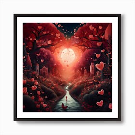 Surreal Love Garden By Csaba Fikker 11 Art Print