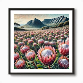 A Field Of Protias.AI 1 Art Print