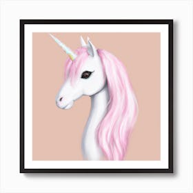 Pink Unicorn Art Print