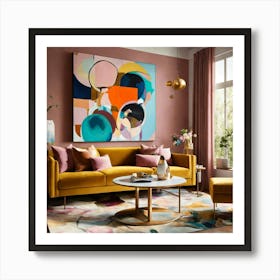 A Photo Of A Large Canvas Painting Art Print