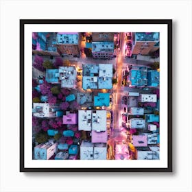 Aerial View Of the City Art Print