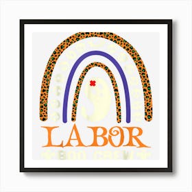 Labor Boo Crew Nurse Halloween Nurses Cute Ghost Women Art Print