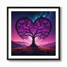 Heart Tree 11 Art Print