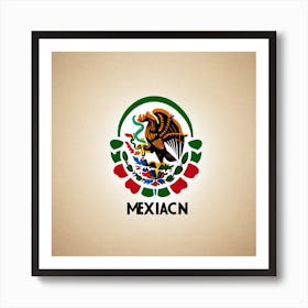 Mexican Flag 37 Art Print