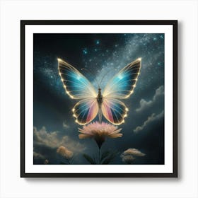 Butterfly In The Sky Art Print