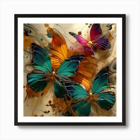 Butterflies Art Print