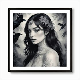 Crows Art Print