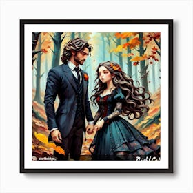 Victorian Couple Art Print