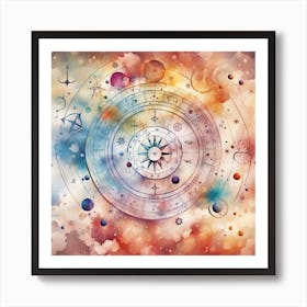 Astrology Star Chart 1 Art Print