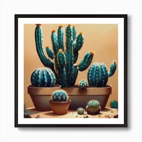 Cactus Still Life Art Print