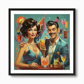 Sexy Couple paintings Art Print