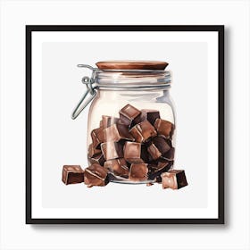 Jar Of Chocolate Art Print