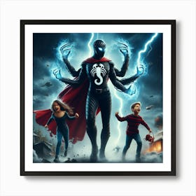 Scorpio Super Mom #2 Art Print