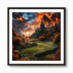 Fantasy Landscape Painting Art Print