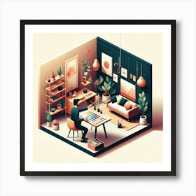 Isometric Illustration Póster