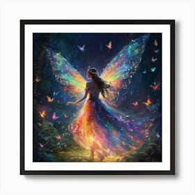 Fairy In The Forest Art Print