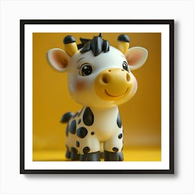 Cute Cow Figurine Art Print