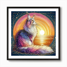 Coon Cat Art Print