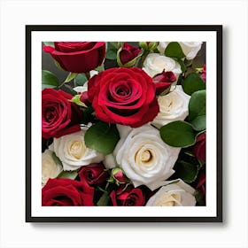 Bouquet Of Roses Art Print