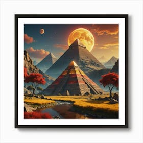 Egyptian Landscape 2 Art Print