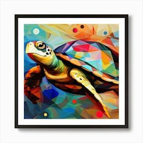 Turtle Painting 8 Art Print