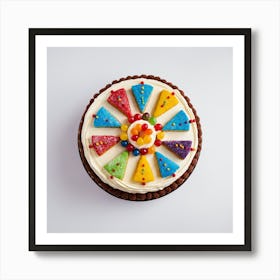 Rainbow Cake Art Print