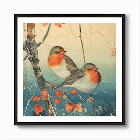 Birds. The Poem Of The Fluttering Seasons [鳥たち: 羽ばたく季節の詩] (XIII) Art Print