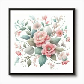 Floral Bouquet Art Print