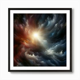 Abstract Of Clouds Art Print