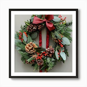 Christmas Wreath 5 Art Print