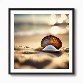 Seashell On The Beach 2 Art Print