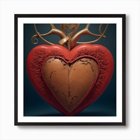 Heart Of Gold 2 Art Print