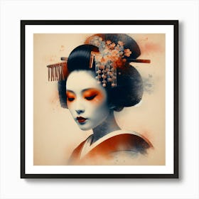 Japan Geisha Visual 129 Art Print