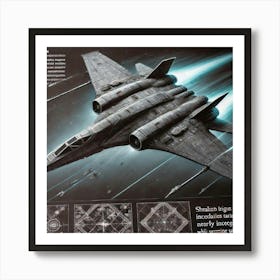 Nightstrike Stealth Fighter Iron Commonwealth Art Print