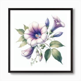 Flower of Glycinia 1 Art Print