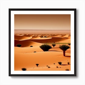 Desert Landscape - Desert Stock Videos & Royalty-Free Footage 11 Art Print