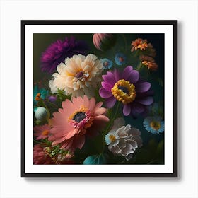 Flowers In A Vase 3 Art Print