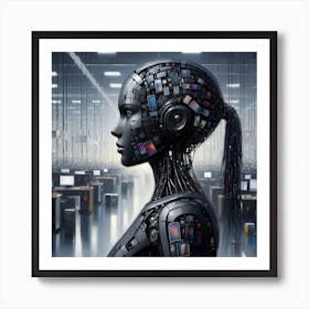 Robot Woman 20 Art Print