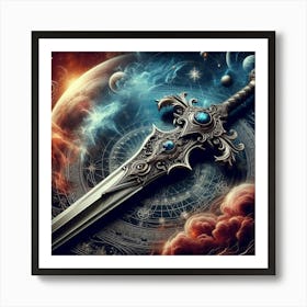 Sword In Space Art Print