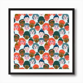 Faces Art Print